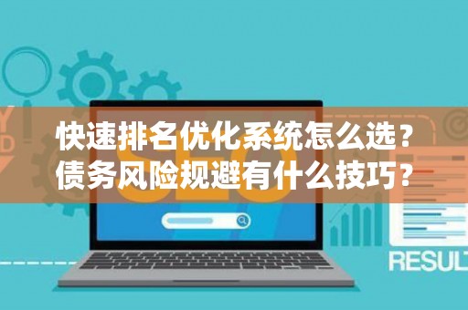 快速排名优化系统怎么选？债务风险规避有什么技巧？